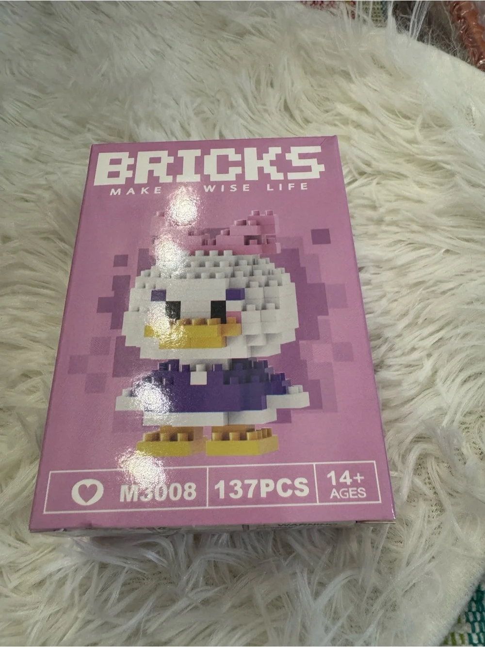 Daisy Duck BRICKS Make Wise Life Pixel Duck Building Set - 137 pieces